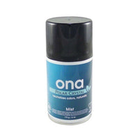 ONA Mist Polar Crystal 170g aerosolipullo, hienojakoista hajunpoistosumua tuottava painepakkaus sinivalkoisessa pakkauksessa.