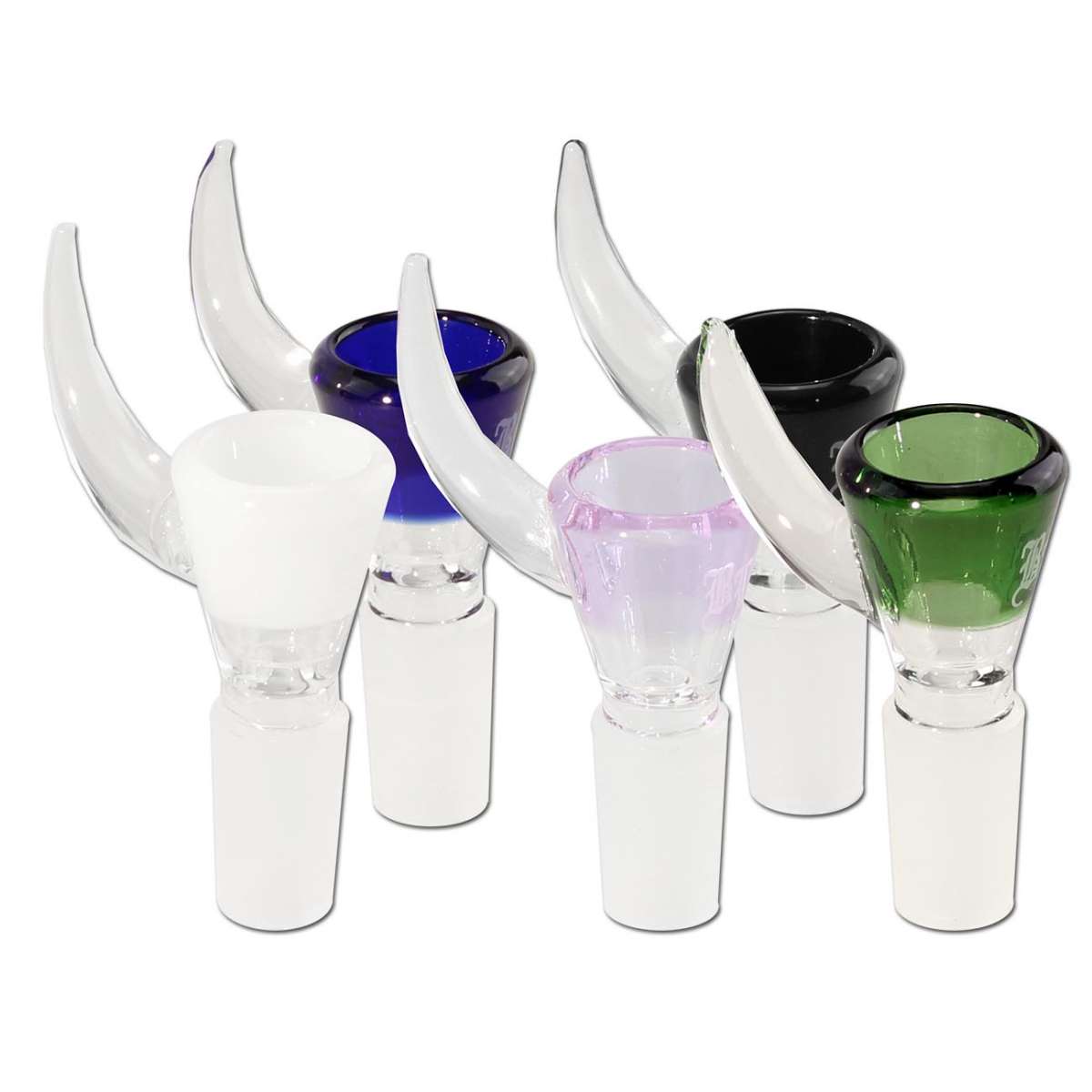 Mustan lasisen Black Leaf Horn 14,5mm pesäkupin lähikuva, jossa näkyy käytännöllinen sivussa oleva sarvikahva ja hienostunut muotoilu.