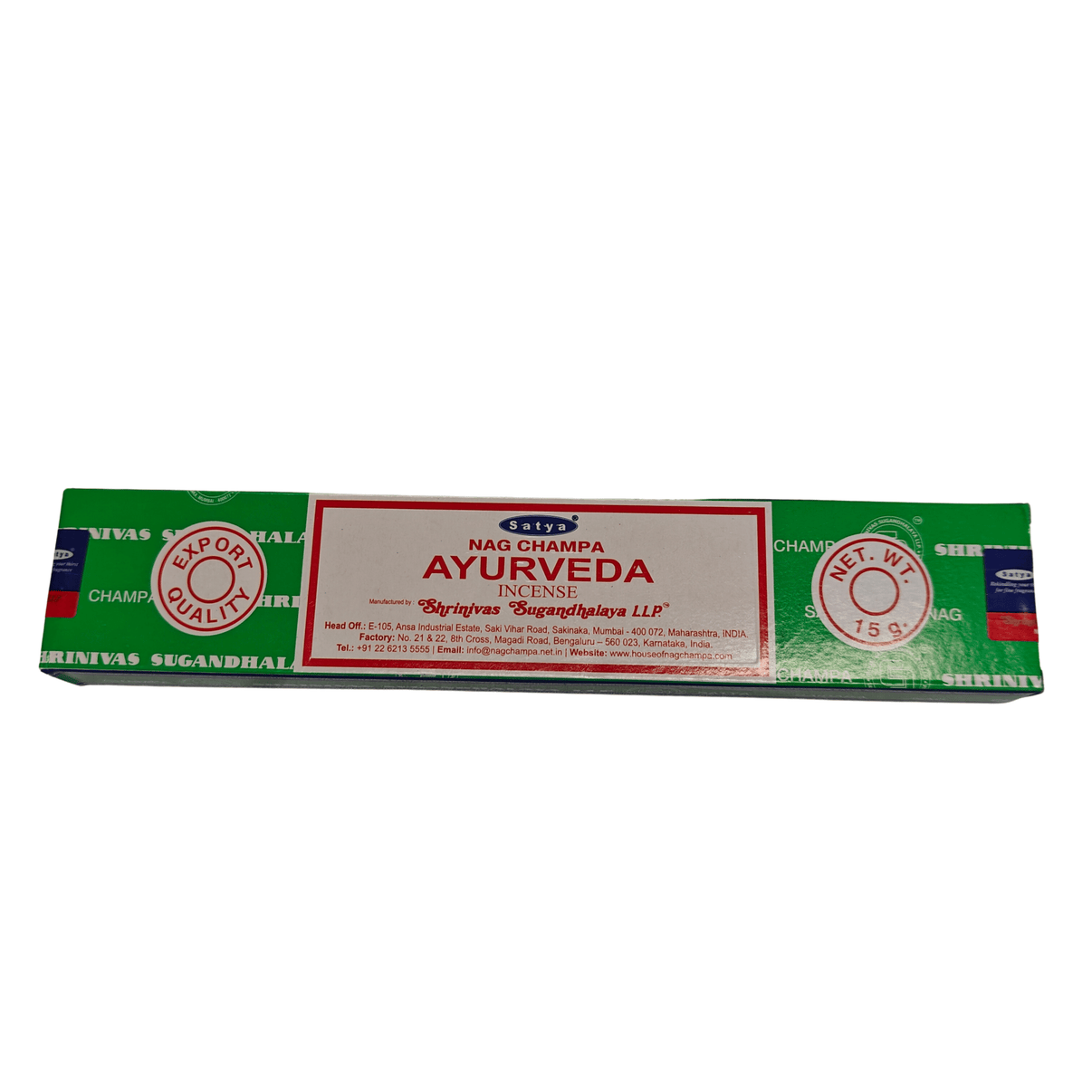 Satya Ayurveda Incense Sticks - Kaninkolo - Suitsukkeet ja suitsukepidikkeet