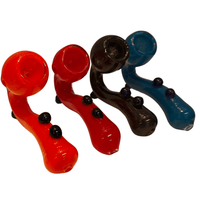 Kuva Sherlock Shape Pure Pipe 113mm -lasipiipusta. Kirkas borosilikaattilasi ja ikoninen S-kurvi takaavat viileät ja puhtaat savut.