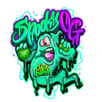 Spooky OG Pure Instinto -siemeniä esittelyssä, kuvaten premium-laadukasta genetiikkaa ja huolellista pakkausta.