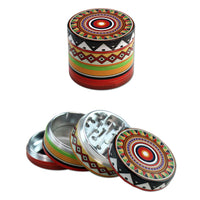 Black Leaf Totem Aluminium Grinder 4-part