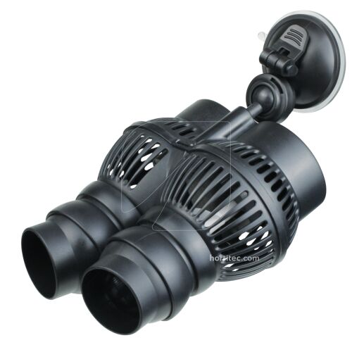 Vedensekoitin asennettuna hydro-ravinnesäiliöön veden hapetuksen ja sekoituksen tehostamiseksi.